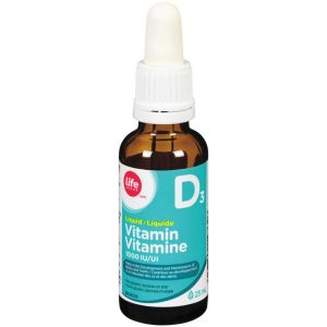 Life Brand Vitamin D3 1000IU Drops for Adults - Bone and Teeth Health Support