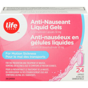 Life Brand LB Anti Nauseant Liquid Gel 24 Capsules