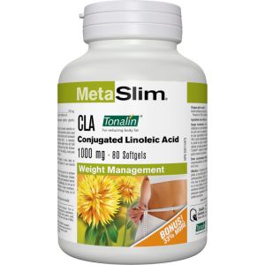 MetaSlim CLA Conjugated Linoleic Acid 1000 mg 80 Capsules
