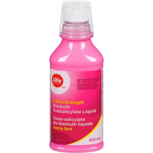 Life Brand Bismuth Subsalicylate Liquid Extra Strength 350 mL