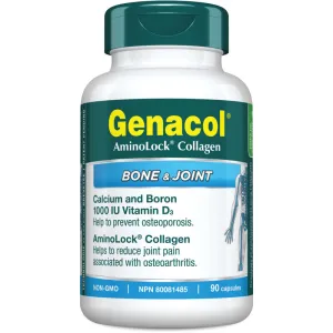 Genacol Bone & Joint with AminoLock Collagen, Boron, Calcium and Vitamin D3 90 Capsules