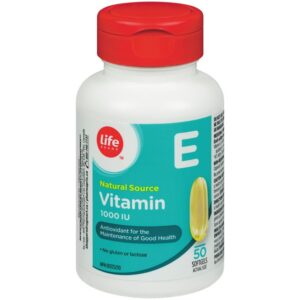 Life Brand Vitamin E 1000 IU 50 Capsules