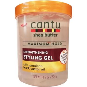 Cantu Max Hold Strengthening Gel with Jamaican Black Castor Oil - 524g