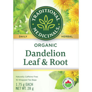 Traditional Dandelion Leaf Root Organic Tea 16 Count