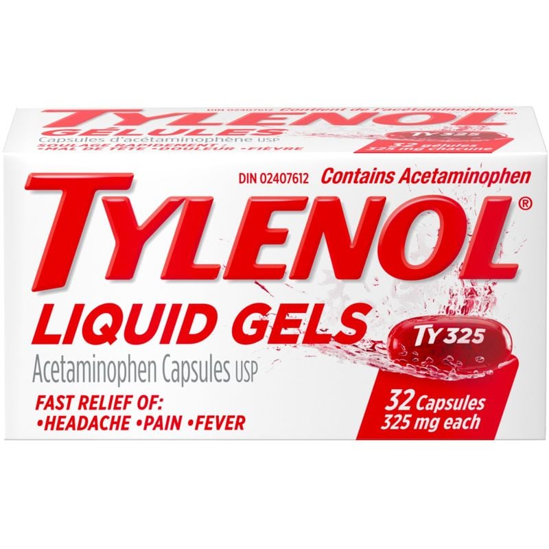Tylenol Pain Relief Acetaminophen 325mg, Liquid Gels 32 ea