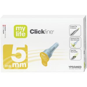 mylife Diabetescare Clickfine Pen Needle 5mm 31G 100 Count