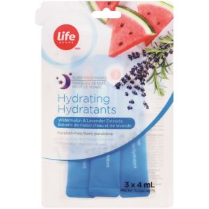Life Brand Hydrating Sleep Face Masks - Watermelon & Lavender Extracts