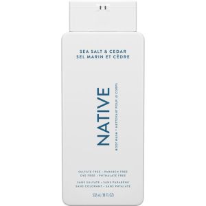 Native Natural Body Wash, Sea Salt & Cedar, Sulfate Free, Paraben Free 532 mL