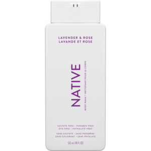 Native Natural Body Wash, Lavender & Rose, Sulfate Free, Paraben Free 532 mL