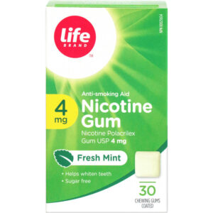 Life Brand LB Nic Gum 4mg Fresh Mint 105 ea Nicotine Gum