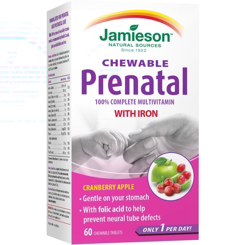 Jamieson Prenatal Chewable Multivitamin 60 Count