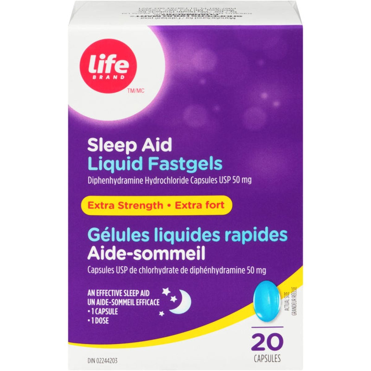 Life Brand LB Sleep and XSTR Fast Gels 20 Capsules Sleep Aid CTC