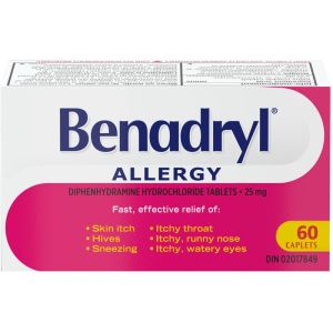 BENADRYL® Allergy Medicine, 25mg 60 ea