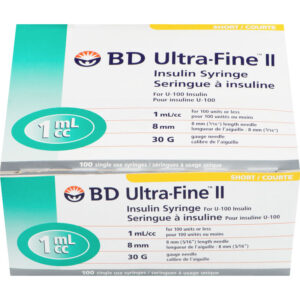 Bd Ultra-Fine 1.0ML 30G 8MM Syringe - 100 ea