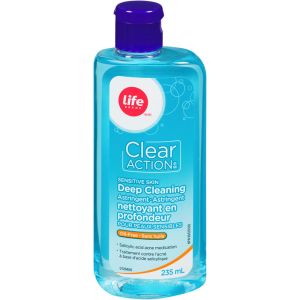 Life Brand Clear Action Deep Cleansing Astringent, Sensitive Skin 235 mL