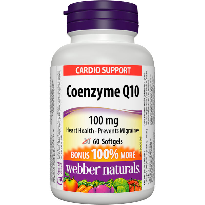 Webber Coenzyme Q10, 100mg 60 Capsules