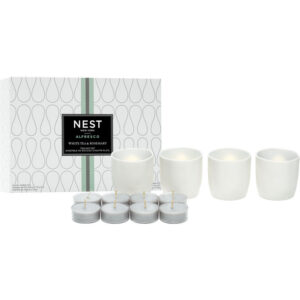 NEST Fragrances White Tea & Rosemary Tealight Set