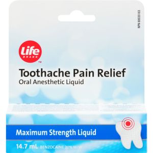 Life Brand Toothache Pain Relief Maximum Strength Liquid