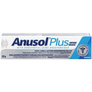 Anusol Plus Ointment 30 g for Hemorrhoid Pain Relief