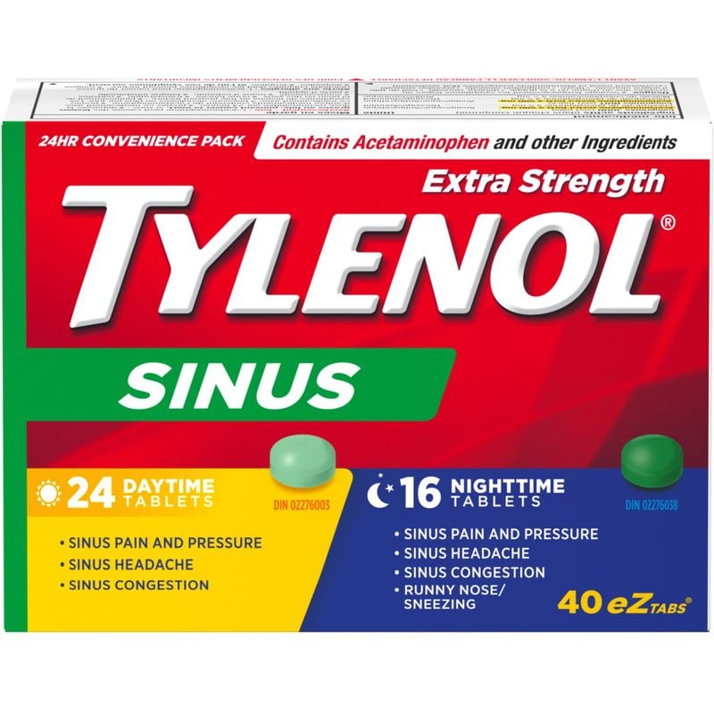 TYLENOL Extra Strength Sinus Relief Day/Night, EZTabs 40 ea
