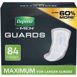 Depend Guards - Maximum Absorbency Incontinence Pads for Men