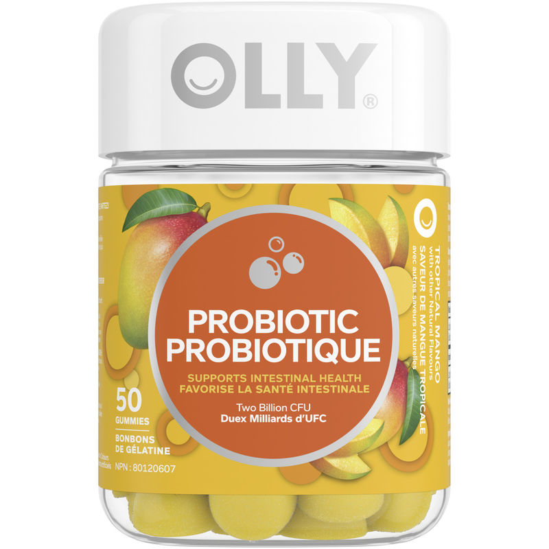 OLLY Vitamin Probiotic Mango Gummies 50ct