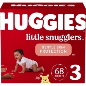 Huggies Little Snugglers Diapers, Size 3, 68 Count - No. 1 Choice of Canadian Hospitals