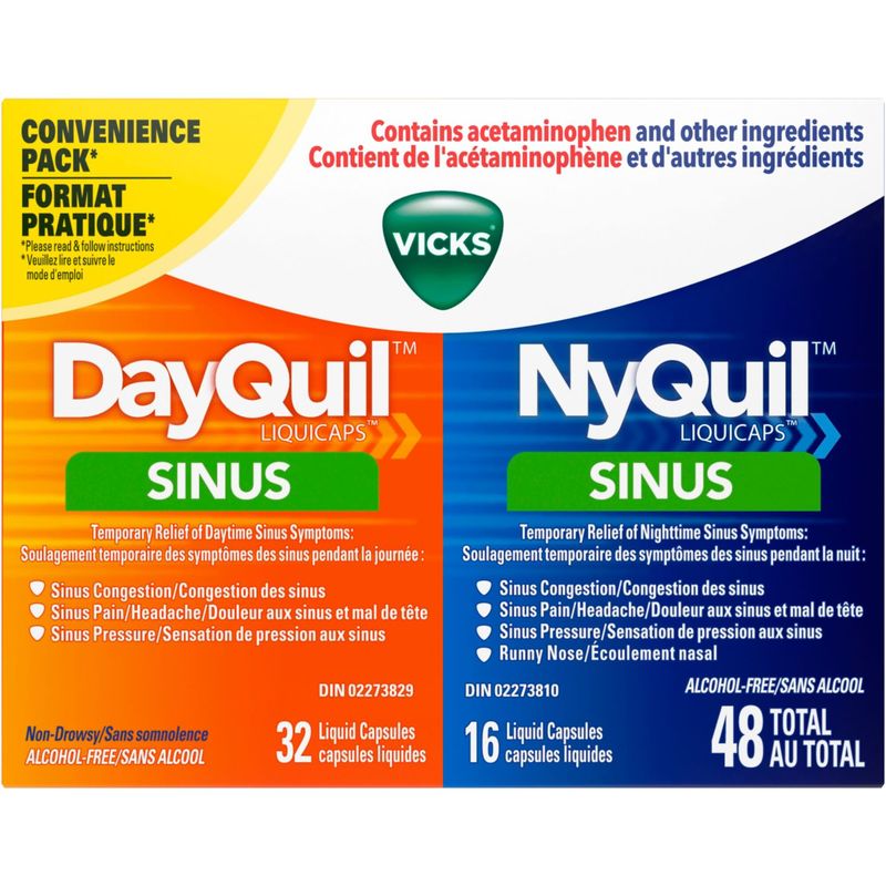 DayQuil/NyQuil Sinus Liquid Capsules - 48 Count