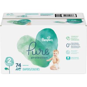Pampers Pure Protection Diapers Size 2 74 Count