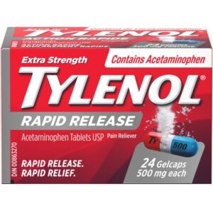 Tylenol Extra Strength Rapid Release Gelcaps - 24 Count