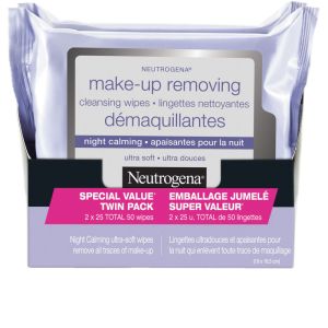 Neutrogena Make-Up Removing Cleansing Wipes Night Calming Duo 50 Wipes