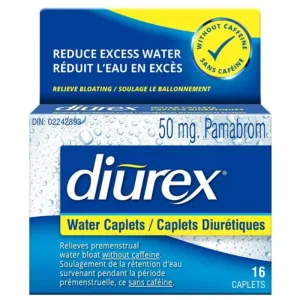 Diurex Water Caplets Caffeine-Free for Relief of Premenstrual Water Retention Discomfort