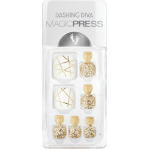 Dashing Diva Magic Press- Gold Trace Toe 32 Count