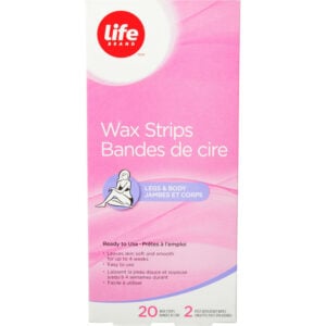 Life Brand LB Leg Body Wax Strips 20 STR