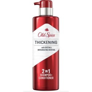 Old Spice Thickening 2in1 Men's Shampoo and Conditioner with Biotin and Invigorating Menthol 530 ML