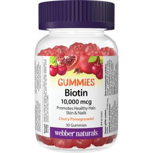 Biotin 10,000 mcg Gummies for Beautiful Hair, Skin, and Nails