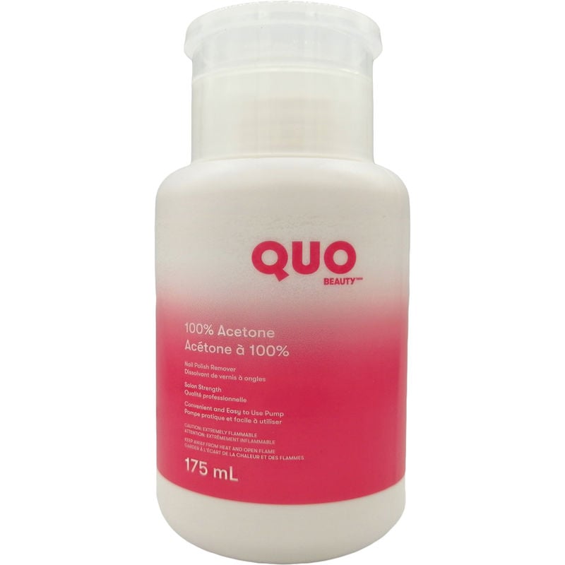 Quo Beauty Nail Polish Remover 100% Acetone - 175 mL