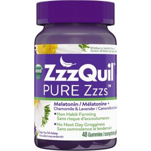 Vicks ZzzQuil PURE Zzzs Melatonin Sleep Aid Gummies - 48 Count