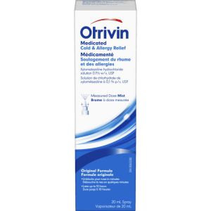 Otrivin Medicated Cold & Allergy Relief MD Mist 20 mL