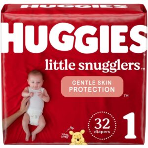Huggies Little Snugglers Diapers, Size 1 - 32 Count