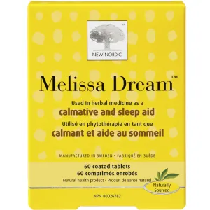 Melissa Dream Calmative Herbal Sleep Aid 60 Count