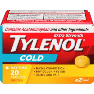Extra Strength Tylenol Cold Relief Day EZTabs 20 ea