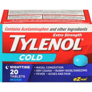 TYLENOL Extra Strength Cold Relief Night EZTABS