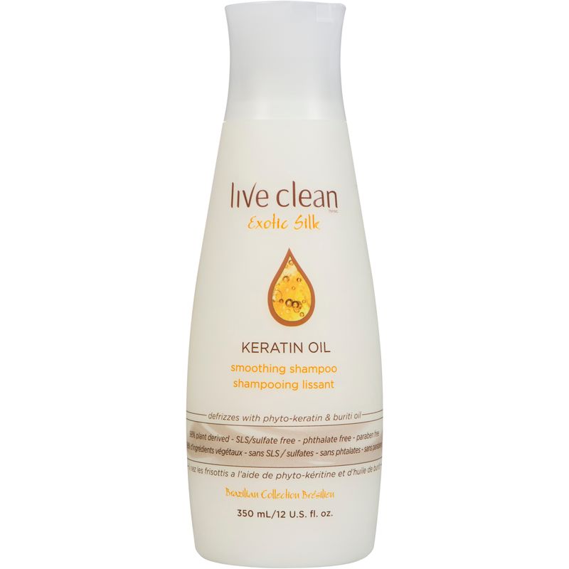 Live Clean Exotic Silk Keratin Oil Smoothing Shampoo 350 mL