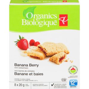 PC Organics PCO Cereal Bar Banana Berry 8 ea