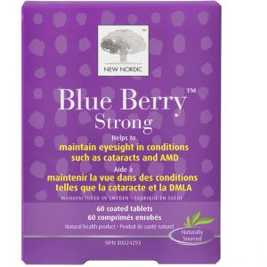 New Nordic Blue Berry Strong 60 Count Blueberry Extract Tablet with Lutein