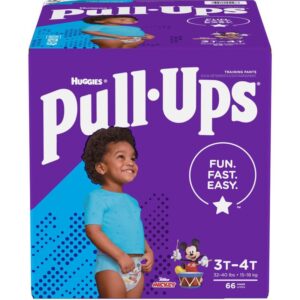Pull Ups Learning Designs Boys' Training Pants, 3T-4T 66 Count