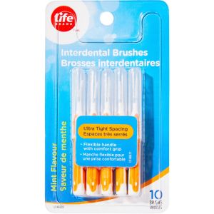 Life Brand Interdental Brushes Ultra Tight Spacing 10 ea
