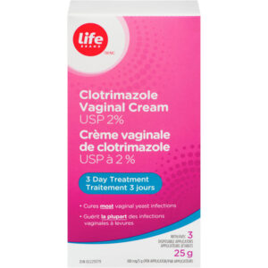 Life Brand LB Clotrimazole Vaginal Cream USP 2% 25g