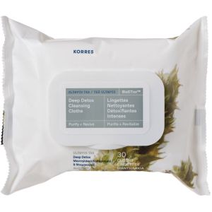 Korres Olympus Tea Deep Detox Cleansing Cloths 30 Count